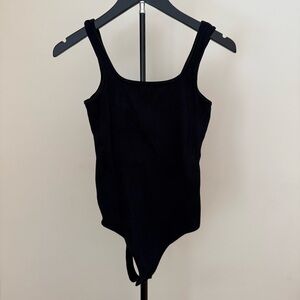Abercrombie & Fitch Black Ribbed Bodysuit
